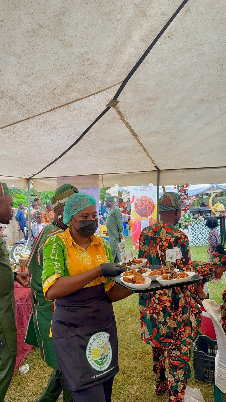 Tish Farms and Foods team serving guests